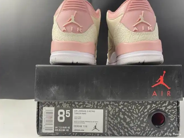Kicked Out Shoe Store Rust Pink 3 Jordan Sail Air CK9246-116 Retro (W) 0512